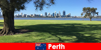 퍼스 오스트레일리아의 도시 풍경을 통해 친구들과 함께하는 모험 여행
