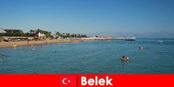 벨렉 터키의 낯선 사람들을위한 태양 해변과 바다